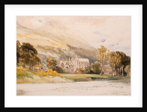 Scotland: Melrose Abbey, 1842 by William Callow