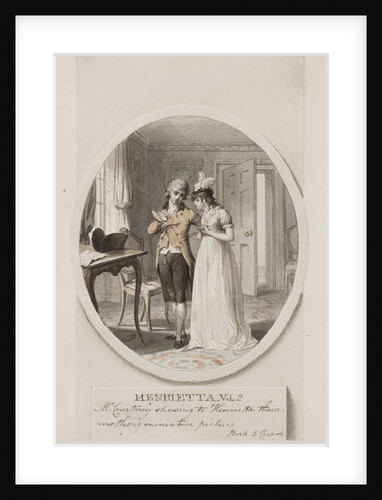Mr Courtney shewing to Henrietta their mothers miniature picture, Book 5 Chapter 4 by Richard Corbould