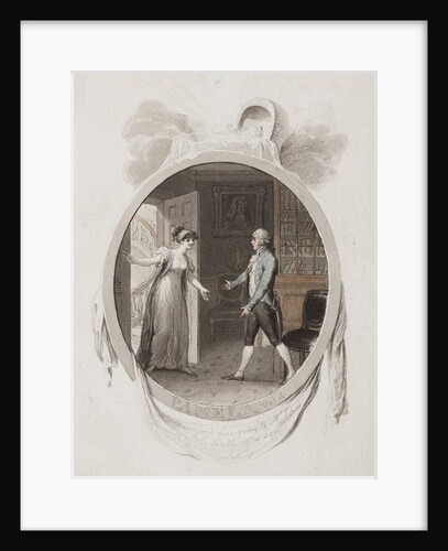 Miss Darnford bringing to Mr B the news of the birth of a son, Lett. 18 by Richard Corbould