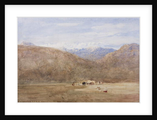 Cader Idris and Mynydd Moel from a meadow on the Mawwdach near Dolgellan, c.1840 by David Cox
