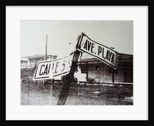 Black and white street sign, 2014 by David Studwell