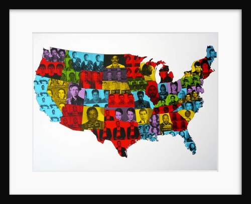 Celebrity Arrest Map, 2016 by David Studwell