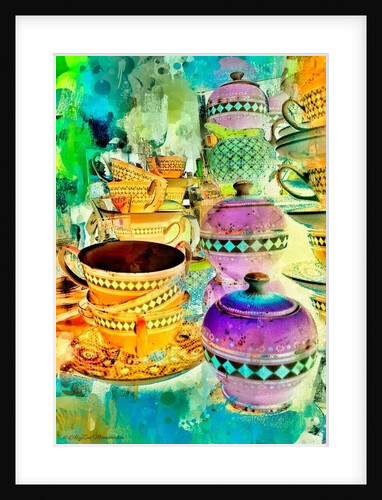 Gold and Purple Stacks, 2014 by AlyZen Moonshadow