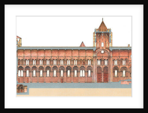 Santiago de Compostela, Romanesque Cathedral. Lenghtwise cut by Fernando Aznar Cenamor