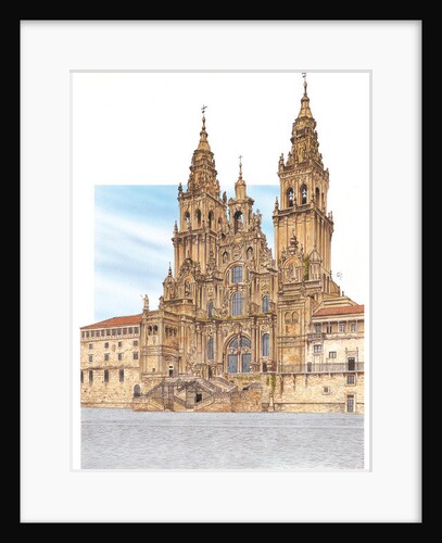Santiago de Compostela. Western façade. Spain, 2014 by Fernando Aznar Cenamor