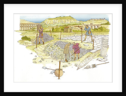 Roman road. Detail by Fernando Aznar Cenamor
