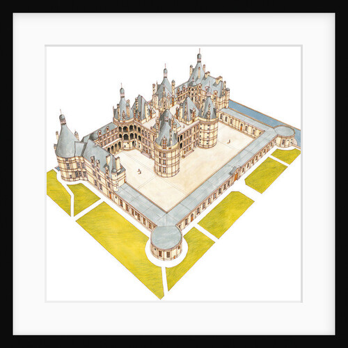 Chateau de Chambord, Chambord, Loir-et-Cher, France by Fernando Aznar Cenamor