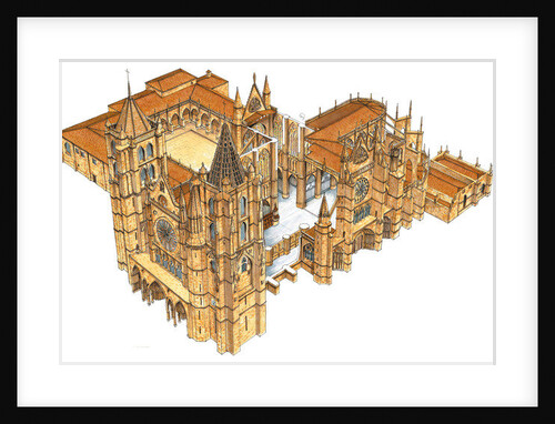 Leon Cathedral. Spain by Fernando Aznar Cenamor