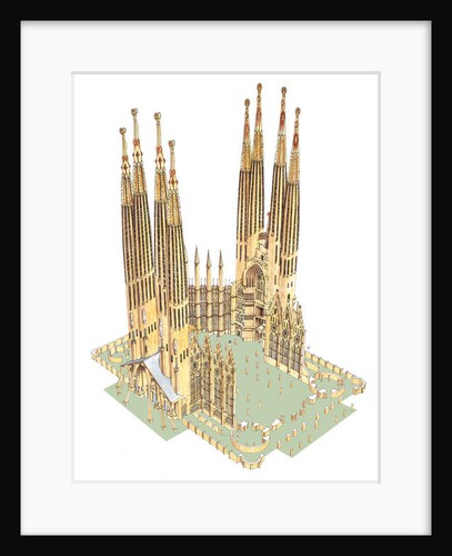 The Holy Family, Antonio Gaudi. Barcelona, Spain by Fernando Aznar Cenamor