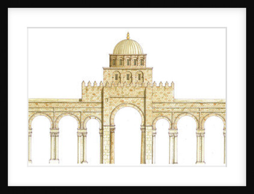 Mosque of Uqba. Kairouan, Tunisia. Main façade by Fernando Aznar Cenamor