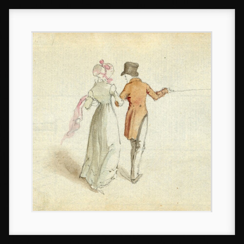 A couple strolling, c.1825 by English School