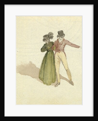 A couple strolling, c.1825 by English School