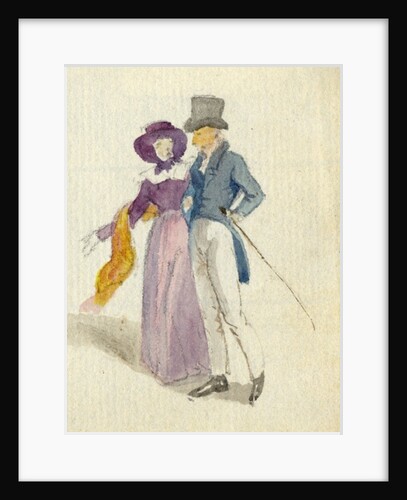 A couple strolling, c.1825 by English School