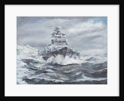 Bismarck off Greenland coast, 23 May 1941, 2007 by Vincent Alexander Booth
