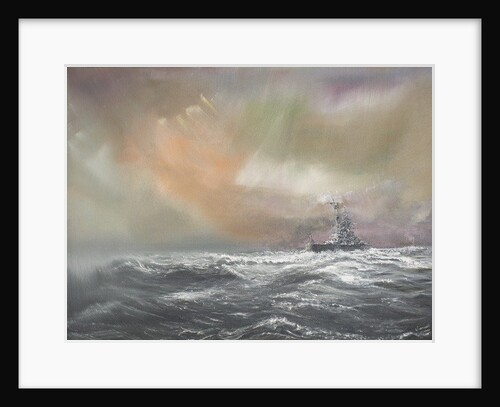 Bismarck signals Prinz Eugen 0959hrs 24/051941, 2007 by Vincent Alexander Booth