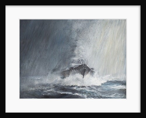 Bismarck 'through curtains of Rain Sleet & Snow' 22/05/1941, 2007 by Vincent Alexander Booth