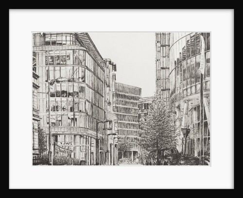 Manchester Deansgate view from cafe, 2010, by Vincent Alexander Booth