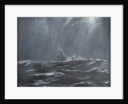 Gneisenau in a Storm North Sea 1940, 2006 by Vincent Alexander Booth