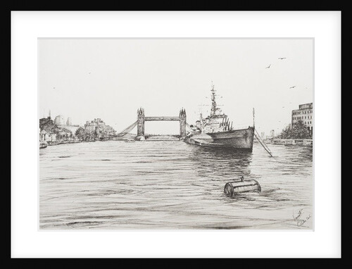HMS Belfast on the river Thames London, 2006 by Vincent Alexander Booth
