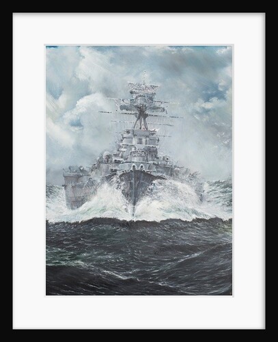 HMS Hood heads for Bismarck 23rd May 1941, 2014 by Vincent Alexander Booth