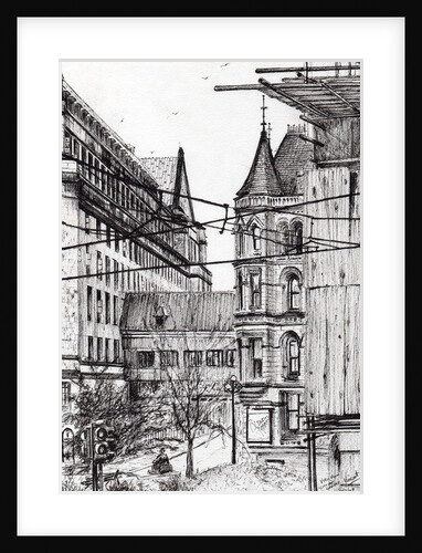 Manchester town hall from City Art Gallery by Vincent Alexander Booth