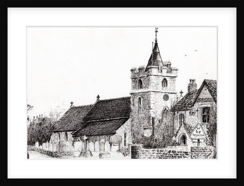 Brighstone Church I.O.W., 2008 by Vincent Alexander Booth