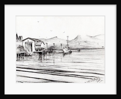 Customs boat at Oban, 2007 by Vincent Alexander Booth