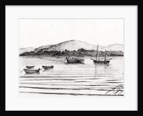 Boats off Iona, 2007 by Vincent Alexander Booth