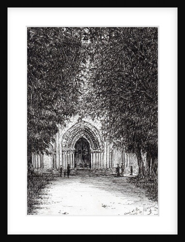 The Roman Door l'abbey de blassimon, 2010 by Vincent Alexander Booth