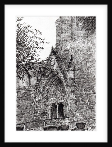 Cafe view,St.Emilion by Vincent Alexander Booth