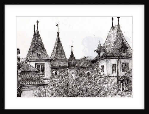 Sierre Rooftops Switzerland, 2012 by Vincent Alexander Booth