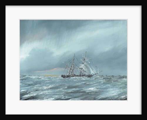 The Mary Celeste adrift December 5th 1872, 2016 by Vincent Alexander Booth