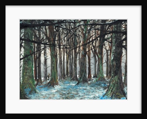 Stag and Runner Lyme Park, 2016 by Vincent Alexander Booth