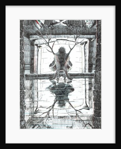The Castle in the Forest of Findhorn, fireplace. 2006 by Vincent Alexander Booth