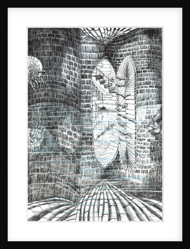 The Castle in the Forest of Findhorn, stairs room, 2006, by Vincent Alexander Booth