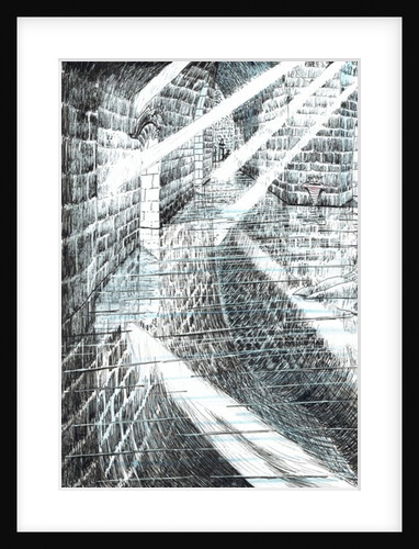 The Castle in the Forest of Findhorn, sunrays, 2006 by Vincent Alexander Booth