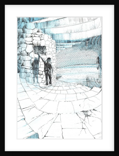 The Castle in the Forest of Findhorn, man on stairs, 2006 by Vincent Alexander Booth