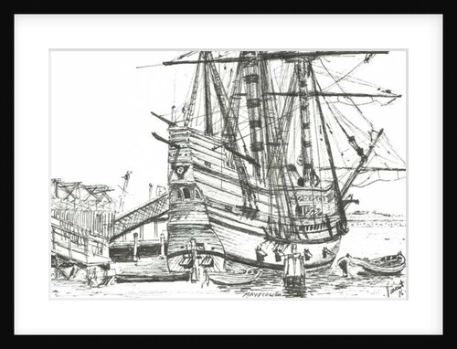 The Mayflower Plymouth Massachusetts USA by Vincent Alexander Booth
