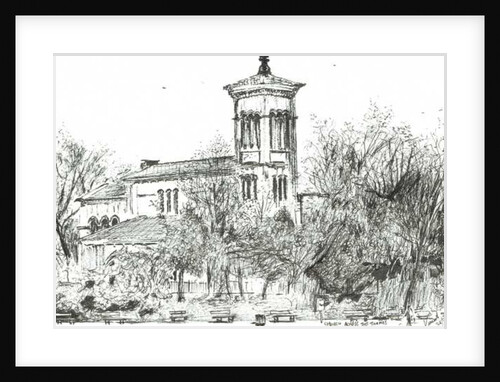 Church across the Thames, 2004 by Vincent Alexander Booth