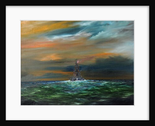 IJN Yamashiro heads for the US 7th fleet, 24th October 1944, 2018 by Vincent Alexander Booth