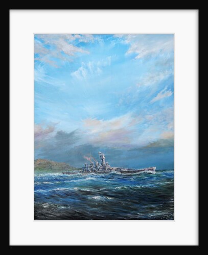 USS Washington leaves Guadalcanal, 2018 by Vincent Alexander Booth