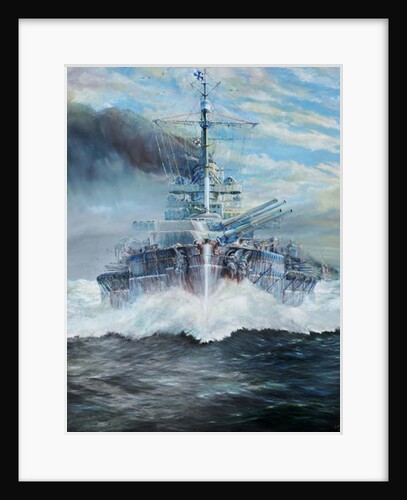 SMS Konig enters the battle of Jutland, 31st May 1916, 2018 by Vincent Alexander Booth