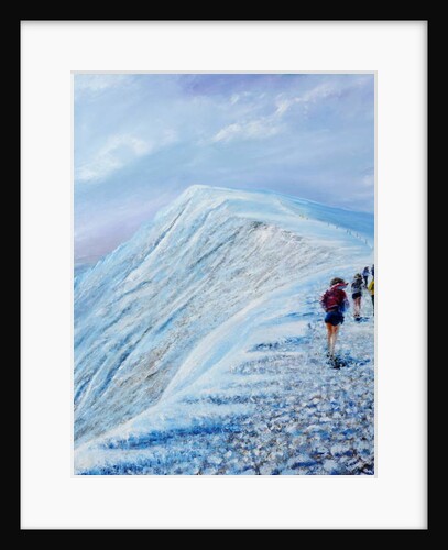 Race on Helvellyn mid winter, 2018 by Vincent Alexander Booth