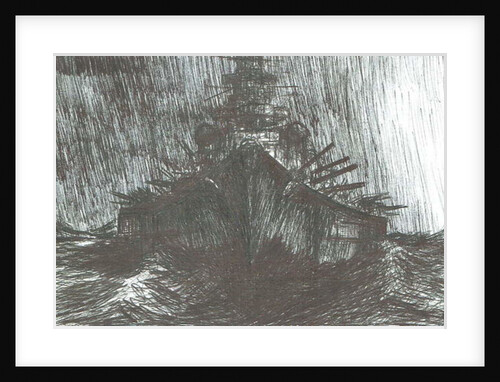 Tirpitz in heavy weather 1942, 2004 by Vincent Alexander Booth