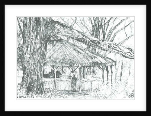 Outdoor bar, lake Naivasha, 2006 by Vincent Alexander Booth