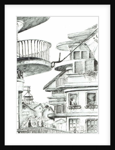 Cafe at Crans - Montana, Switzerland, 2009 by Vincent Alexander Booth