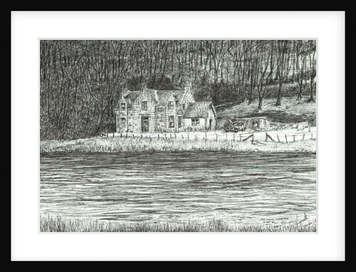 House across the river Spey, 2006 by Vincent Alexander Booth