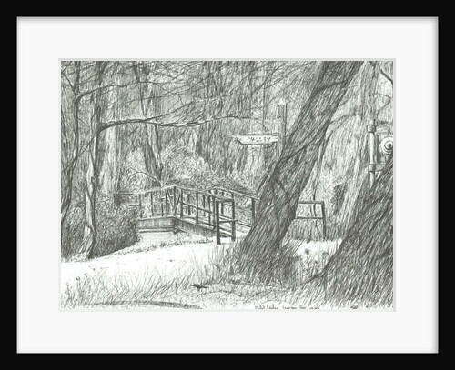 The old metal bridge, Bramhall park, 2004 by Vincent Alexander Booth