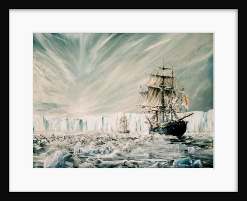 James Clark Ross discovers Antarctic Ice Shelf January 1841, 2006 by Vincent Alexander Booth