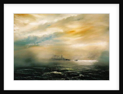 Dawn before the dawn of disaster HMS Hood 1941, 2012 by Vincent Alexander Booth